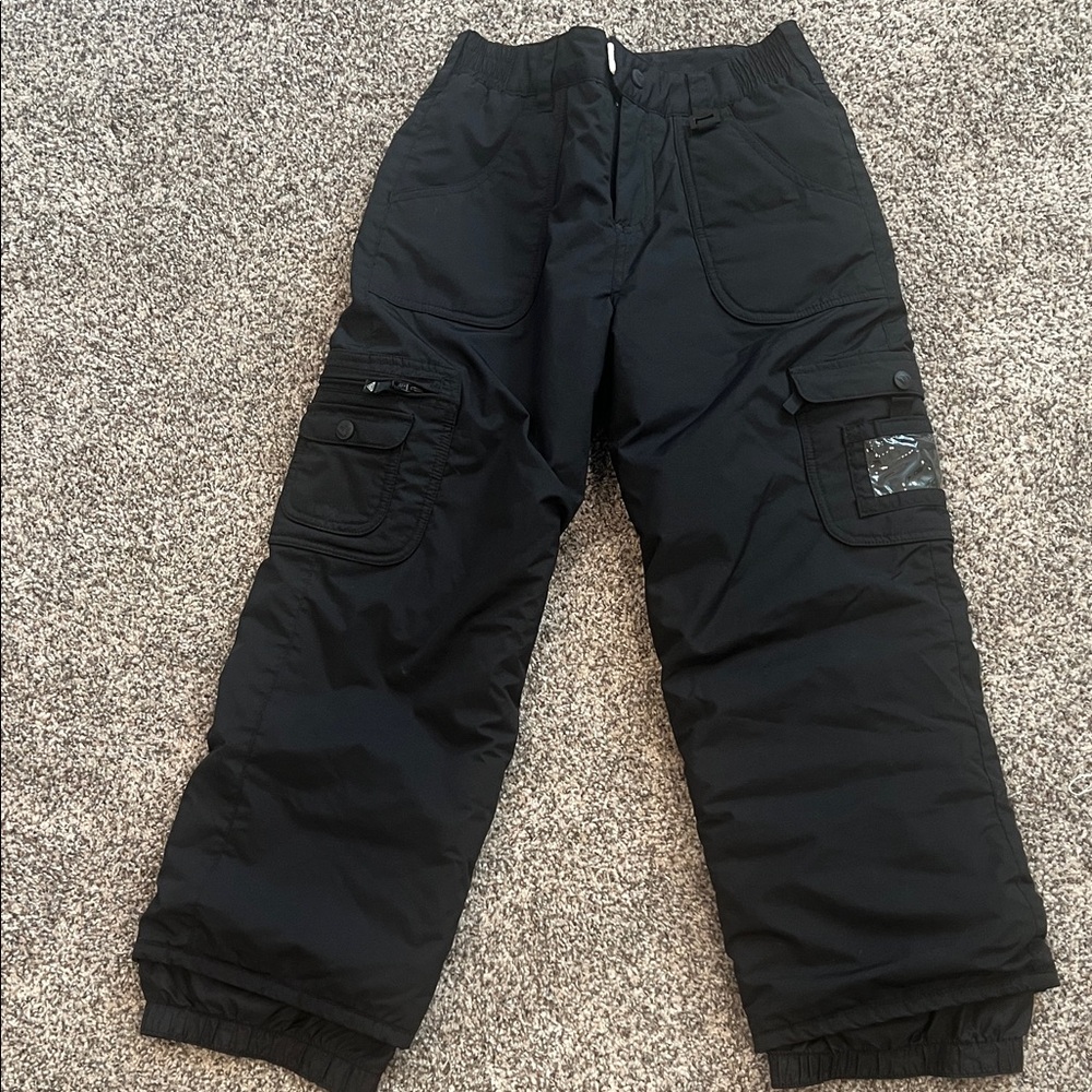 Roxy Kids Black Insulated Cargo Snow Pants